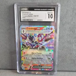 Pokemon Ceruledge ex Surging Sparks 036/191 CGC 10 Holo Double Rare - Image 1