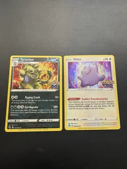 Tyranitar 043/078 Pokemon GO Holo & Ditto 053/078 Pokemon GO Holo - Image 1