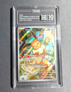 2025 Pokemon Eevee Prismatic Evolutions ETB Black Star Promo #173 tcg - TAG 10 - Image 1