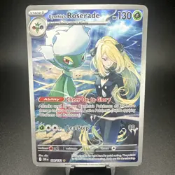 Cynthia's Roserade 184/182 Illustration Rare Destined Rivals Pokemon TCG NM - Image 1