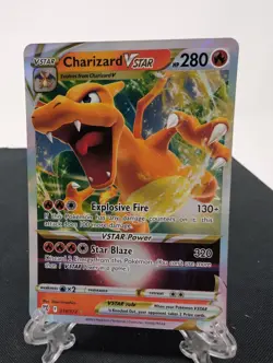 Pokemon Charizard VSTAR Brilliant Stars 18/172 Near Mint NM Condition - Image 1