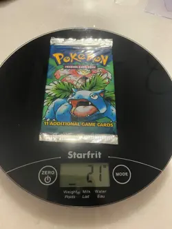 1999 Pokemon Base Set Pack Venusaur WOTC Factory Sealed HEAVY!!! Get It! 21 gr - Image 3