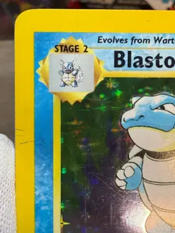 Pokemon BLASTOISE BASE SET Holo #2 002/102 WOTC 1999 TCG [MP-HP] - Image 5