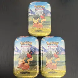 Pokemon TCG: Mega Evolution—Ascended Heroes Mini Tin: Pikachu Tepig x3 - Image 1
