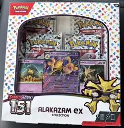 Pokemon TCG Scarlet & Violet 151 Alakazam EX Collection Box Sealed (View Pics) - Image 1