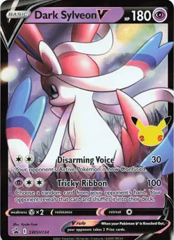 POKEMON Dark Sylveon V - #SWSH134 Holo Sword & Shield Celebrations Promo NM - Image 1