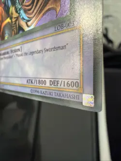 1996 Yu-Gi-Oh! Foil Flame Swordsman #LOB-003 - Image 3