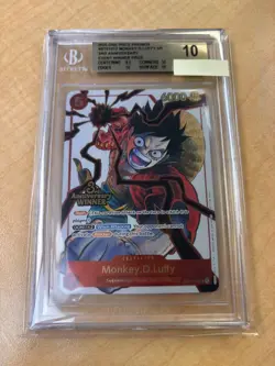 BGS 10 3rd Anniversary Winner Set One Piece Card Promo Monkey D Luffy - Image 1