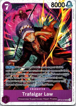 One Piece TCG • Trafalgar Law OP12-073 • Super Rare • ENG/NM - Image 1