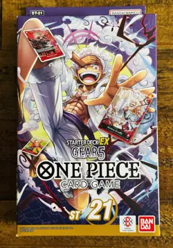 ONE PIECE TCG: GEAR5 STARTER DECK EX 21 (ST-21) FACTORY SEALED ENGLISH - Image 1