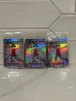 Bandai One Piece CCG US Voyage College Basketball Monkey D. Luffy Leader Holo P… - Image 1