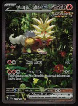 Gouging Fire ex 204/162 Special Illustration Rare Temporal Forces Pokemon - Image 1