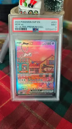 Mew ex #053 PSA 9 - 2023 Pokemon 151 Ultra-Premium Collection Mew ex Promo - Image 1