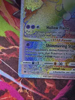 Pokemon TCG Hisuian Typhlosion VSTAR 193/189 Secret Rare Full Art Holo - Image 3