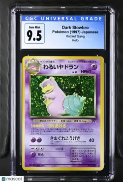 Dark Slowbro 1997 Pokemon Japanese CGC 10 9.5 GEM MINT Rocket Gang HOLO 080 - Image 1