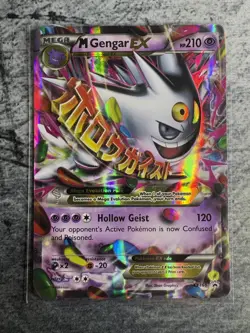 Pokemon TCG M Gengar EX XY166 Promo Full Art Mega Holo XY NM/LP - Image 1