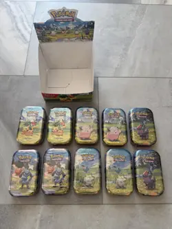 Pokemon TCG Ascended Heroes Mini Tin Display Box Lot of 10 New Sealed Tins! - Image 2