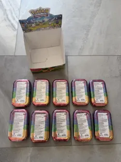 Pokemon TCG Ascended Heroes Mini Tin Display Box Lot of 10 New Sealed Tins! - Image 3