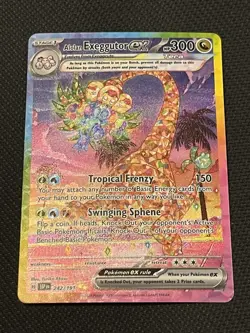 Pokemon TCG Surging Sparks 242/191 Alolan Exeggutor Special Illustration Rare NM - Image 1