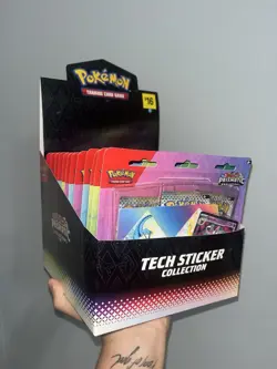 Pokemon TCG Prismatic Evolutions Tech Sticker Collection Box Case - Image 1