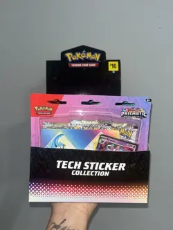 Pokemon TCG Prismatic Evolutions Tech Sticker Collection Box Case - Image 2