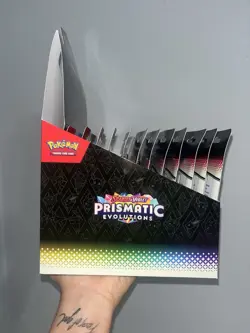 Pokemon TCG Prismatic Evolutions Tech Sticker Collection Box Case - Image 3