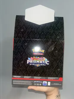 Pokemon TCG Prismatic Evolutions Tech Sticker Collection Box Case - Image 4
