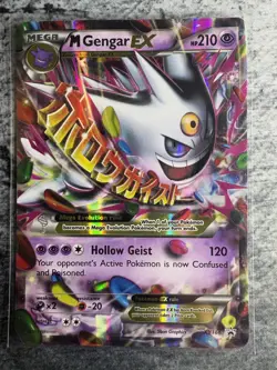 Pokemon TCG M Gengar EX XY166 Promo Full Art Mega Holo XY NM/LP - Image 1