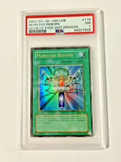 Yugioh Monster Reborn LOB-118 New PSA 7 NEAR MINT Extremely Rare! fast shipping - Image 2