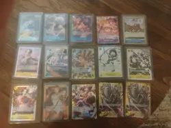 One Piece TCG English Lot of 15 ALT ART, LeaderSecret Rare, SR, Boa, Luffy, Ect - Image 1