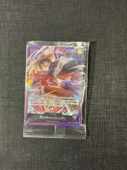 Monkey D Luffy OP05-060 Leader Sound Loader Promo One Piece Card English SEALED - Image 1