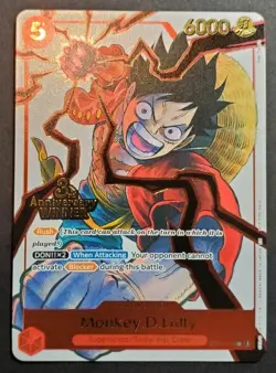 Monkey D. Luffy ST01-012 3rd Anniversary WINNER Promo Prize English SP - Image 1