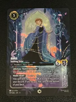 Disney Lorcana Winterspell Anna - Soothing Sister Enchanted 227/204 NM - Image 1