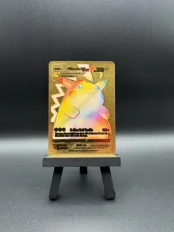 Pikachu VMAX Rainbow Gold Foil Card Pokemon - Image 1