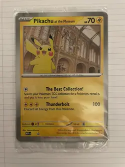 Pokemon x Natural History Museum: Pikachu at the Museum (Sealed) Promo Card - Image 1