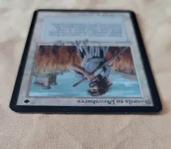 SWORDS TO PLOWSHARES - silver signed - MtG ALPHA Magic the Gathering card MP/PL - Image 5