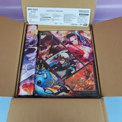 BINDER/PLAYMAT/10 SEALED DON!! CARDS ONE PIECE BOA HANCOCK 2ND ANN GIFT BOX CH 3 - Image 1