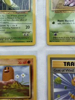 Pokemon 1999 Base Set Lot NM-MT 4 Cards Diglett Nidoran Metapod WOTC vintage - Image 4