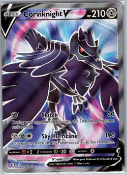 Corviknight V (Full Art) 156/163 SWSH05: Battle Styles - Pokemon Card - NM - Image 1