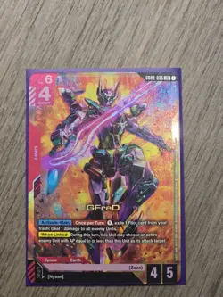Gundam• Steel Requiem•GFreD Unit Card•Legendary Rare• GD03-035 - Image 1