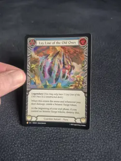 Flesh and Blood FAB Ley Line of the Old Ones Rainbow Foil Card MPG013 TCG F&B - Image 2