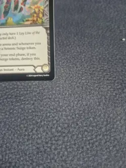Flesh and Blood FAB Ley Line of the Old Ones Rainbow Foil Card MPG013 TCG F&B - Image 3