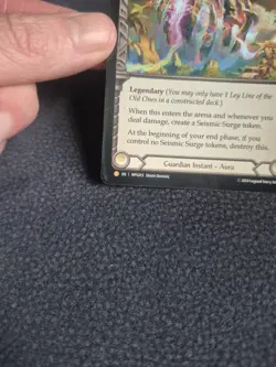 Flesh and Blood FAB Ley Line of the Old Ones Rainbow Foil Card MPG013 TCG F&B - Image 4