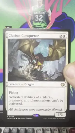 MTG - Clarion Conqueror - Tarkir: Dragonstorm Regular Rare Dragon NM - Image 2