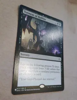 Torment of Hailfire MTG Hour of Devastation Rare Black Sorcery Regular NM - Image 2
