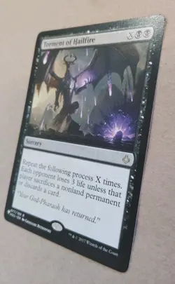 Torment of Hailfire MTG Hour of Devastation Rare Black Sorcery Regular NM - Image 3