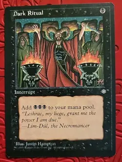 MTG Dark Ritual x1 LP ~Ice Age (Magic the Gathering)*Free Shipping* - Image 1