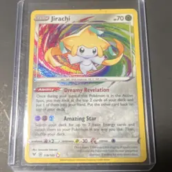 Pokemon TCG Jirachi 119/185 Swsh04: Vivid Voltage Holo Amazing Rare Card - Image 1