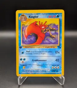 Kingler - 1st Edition - 38/62 Fossil - LP - Pokemon TCG - Image 1