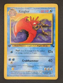Kingler - 1st Edition - 38/62 Fossil - LP - Pokemon TCG - Image 3